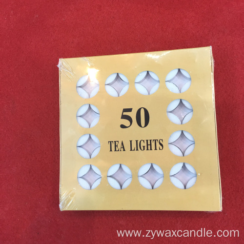 round tin tea candle 12g pressed way tealight